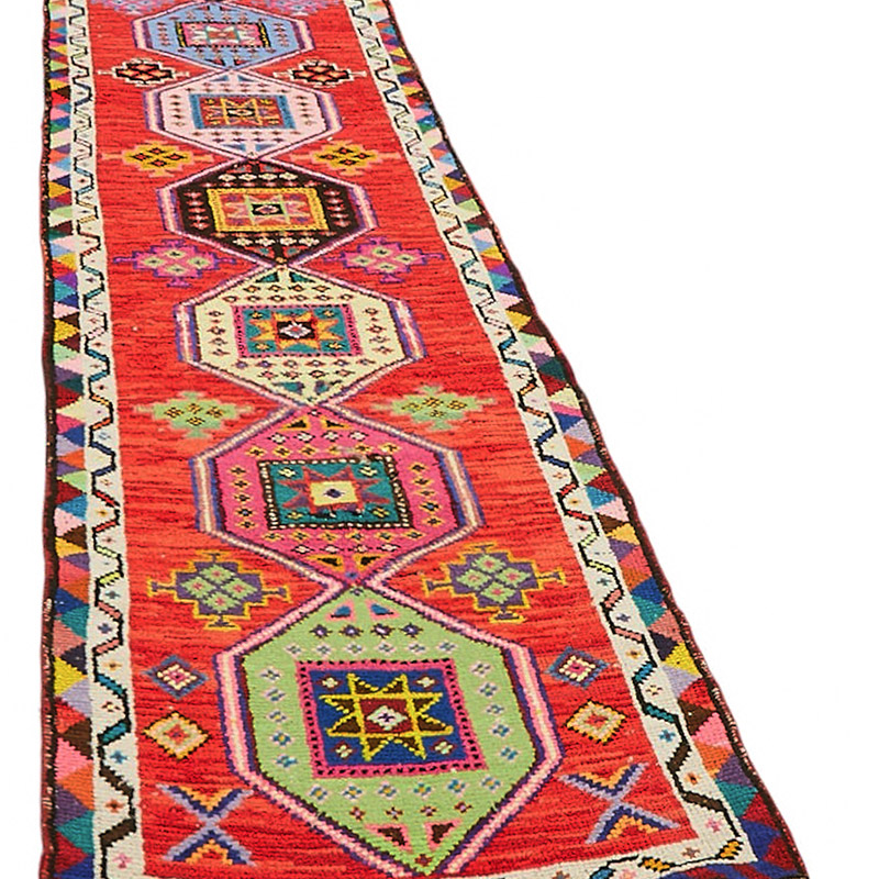 Alfombra Vintage de pasillo - 76 cm x 413 cm - K0085102