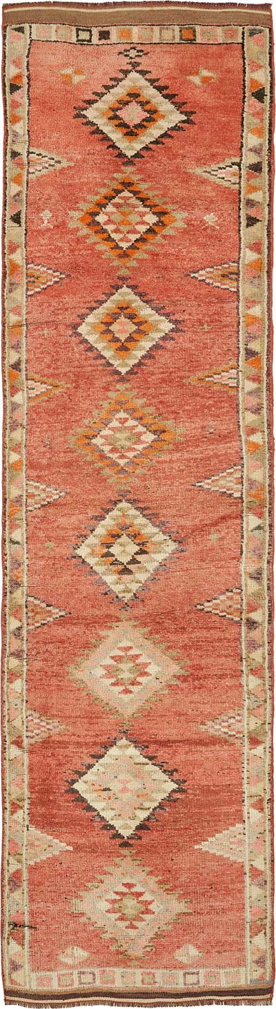 Vintage Anadolu Yolluk - 84 cm x 350 cm
