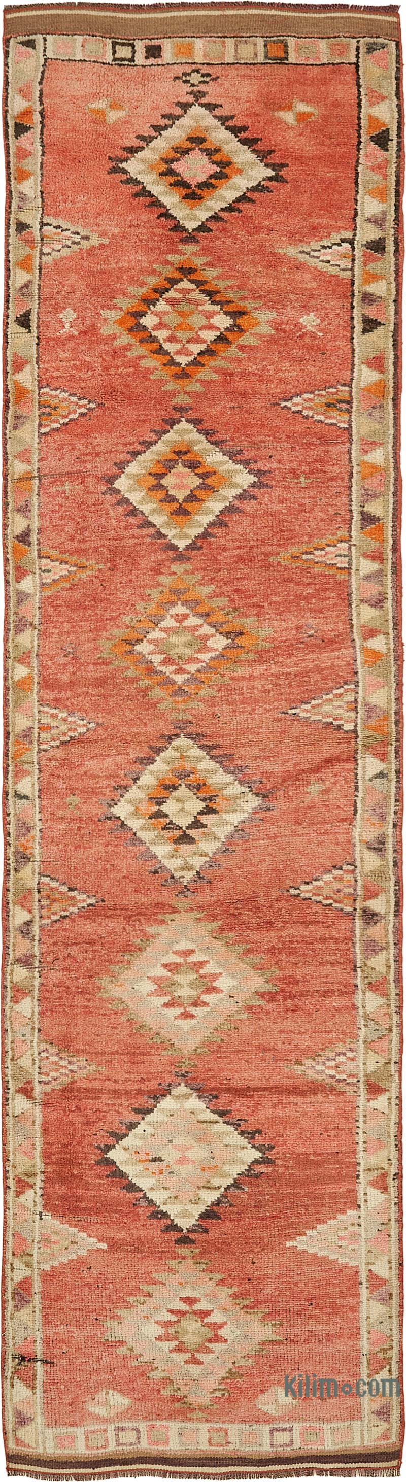 Vintage Tribal Runner Rug - 2' 9" x 11' 6" (33" x 138") - K0085104