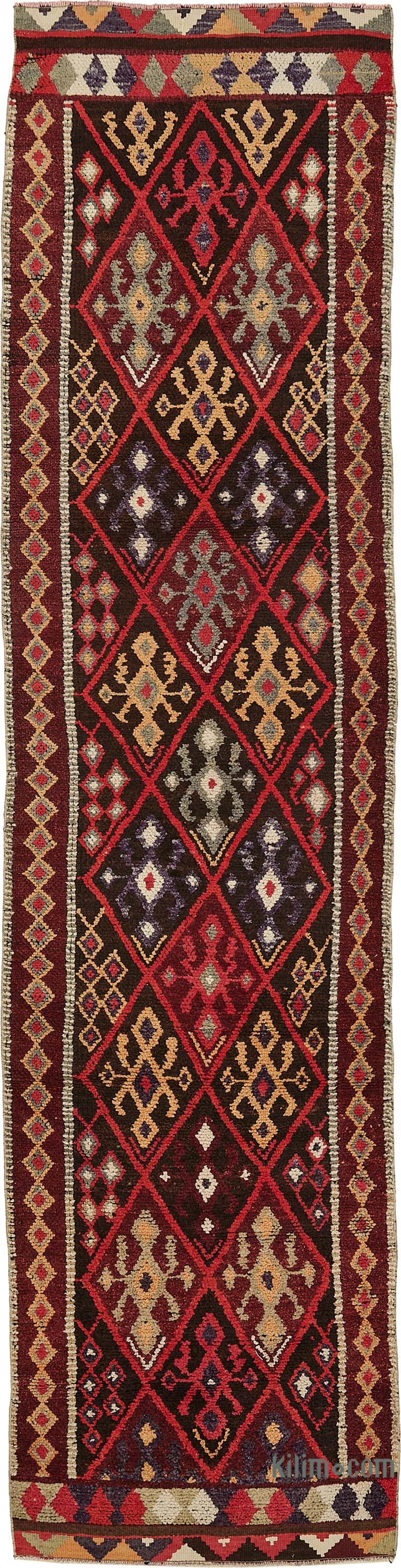 Vintage Tribal Runner Rug - 2' 11" x 12' 10" (35" x 154") - K0085109