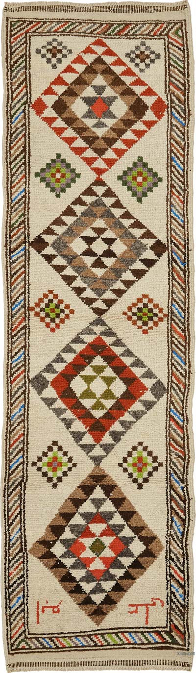 Vintage Tribal Runner Rug - 3' 2" x 10' 10" (38" x 130")