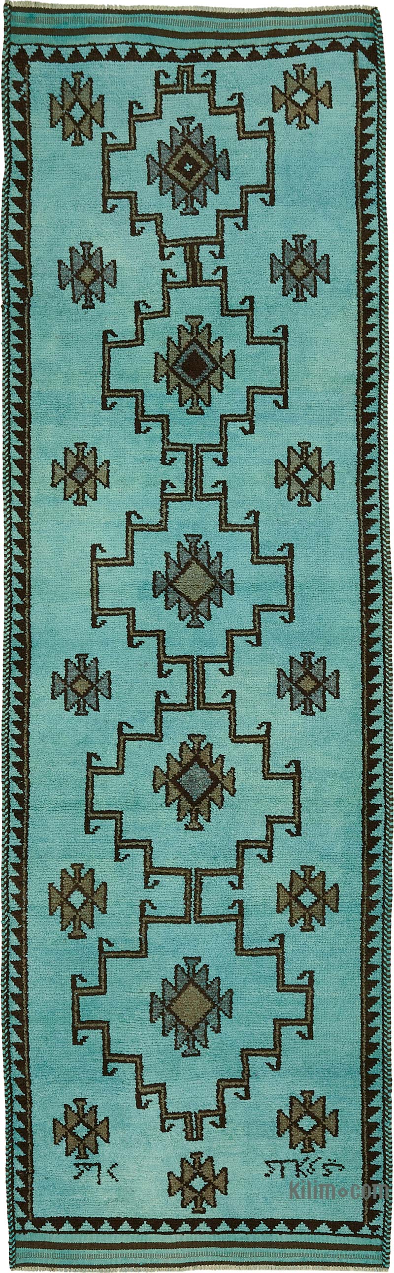 Alfombra Vintage de pasillo - 106 cm x 354 cm - K0085116