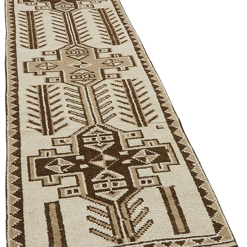 Alfombra Vintage de pasillo - 88 cm x 342 cm - K0085117