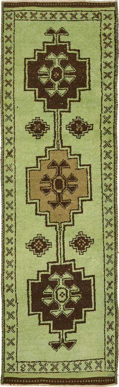 Alfombra Vintage de pasillo - 102 cm x 341 cm