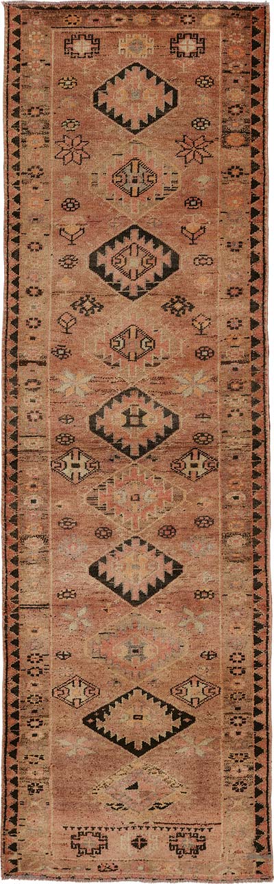 Vintage Tribal Runner Rug - 3' 5" x 11' 1" (41" x 133")