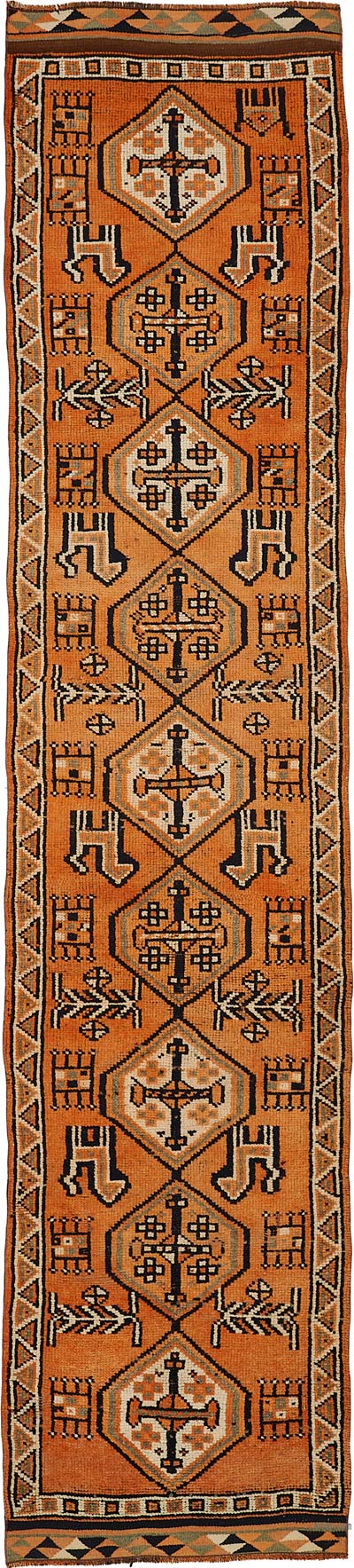 Alfombra Vintage de pasillo - 90 cm x 413 cm