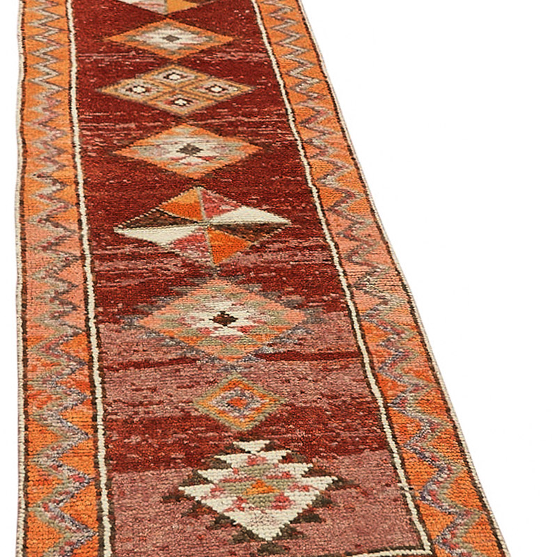 Vintage Tribal Runner Rug - 2' 7" x 12' 4" (31" x 148") - K0085127