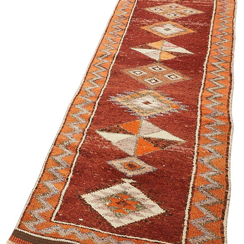 Vintage Tribal Runner Rug - 2' 7" x 12' 4" (31" x 148") - K0085127
