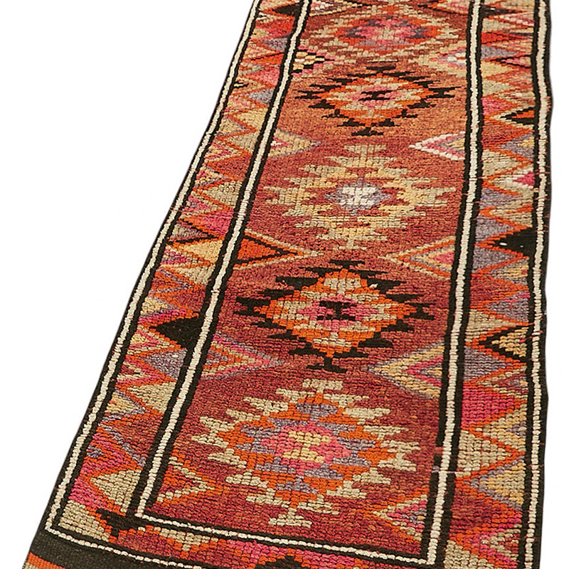 Alfombra Vintage de pasillo - 82 cm x 335 cm - K0085129