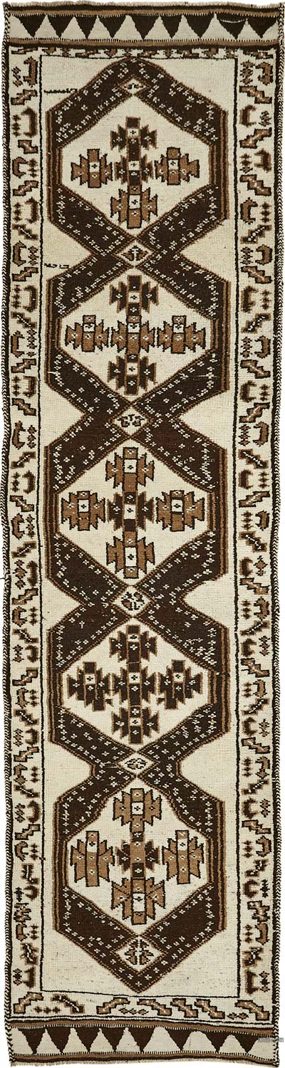 Alfombra Vintage de pasillo - 98 cm x 395 cm
