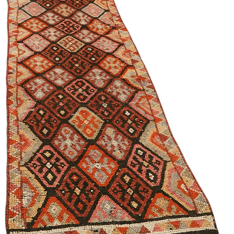 Vintage Tribal Runner Rug - 2' 10" x 13' 3" (34" x 159") - K0085132