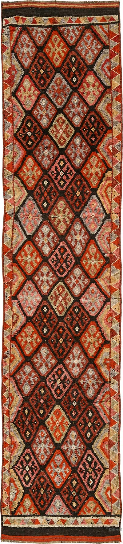 Vintage Tribal Runner Rug - 2' 10" x 13' 3" (34" x 159")