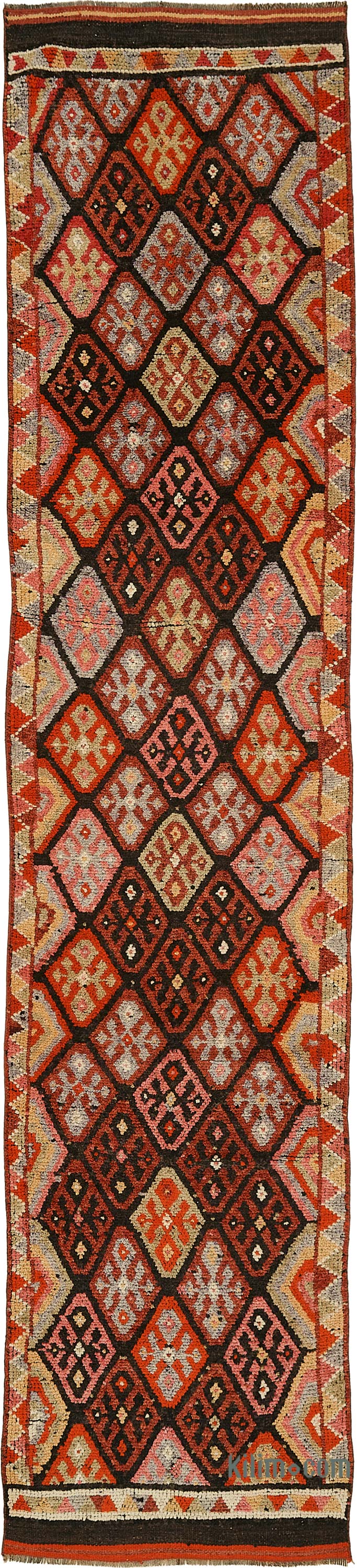 Vintage Tribal Runner Rug - 2' 10" x 13' 3" (34" x 159") - K0085132