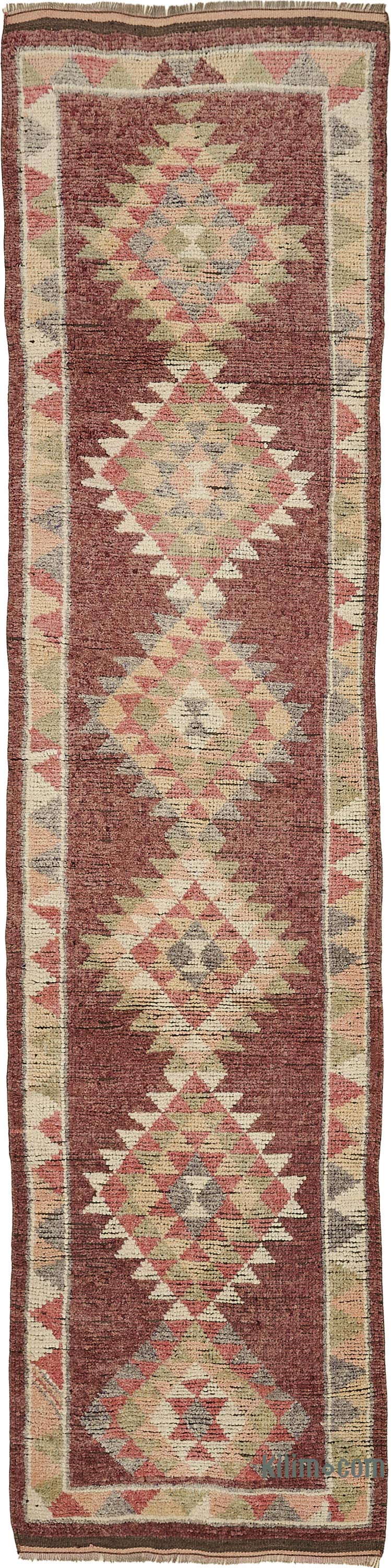 Alfombra Vintage de pasillo - 85 cm x 352 cm - K0085134