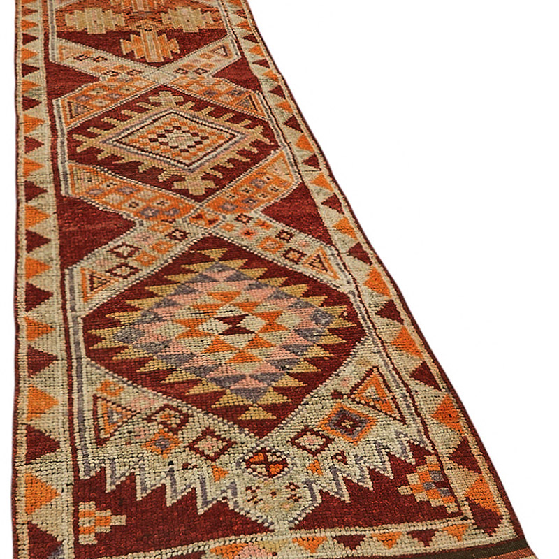 Alfombra Vintage de pasillo - 93 cm x 382 cm - K0085142