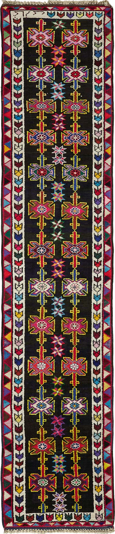 Vintage Tribal Runner Rug - 2' 11" x 13' 5" (35" x 161")