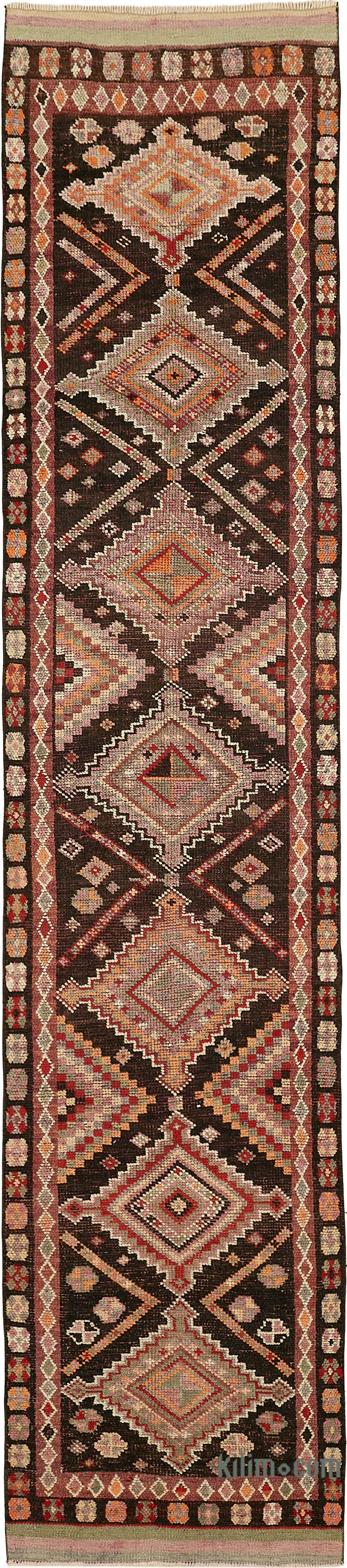 Alfombra Vintage de pasillo - 94 cm x 414 cm - K0085147