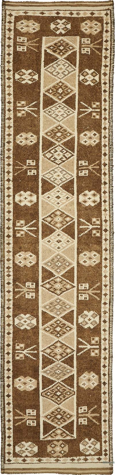 Alfombra Vintage de pasillo - 93 cm x 383 cm