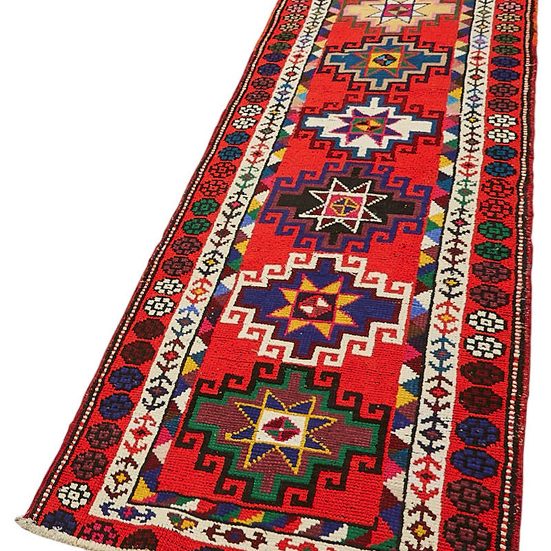 Vintage Tribal Runner Rug - 2' 11" x 11' 10" (35" x 142") - K0085150