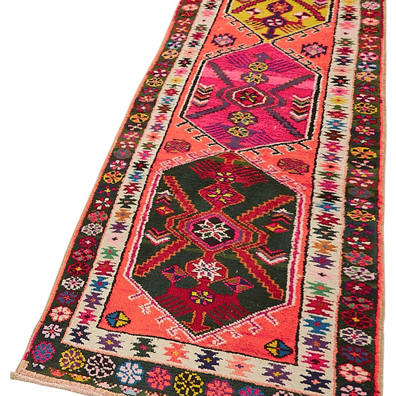 Vintage Anadolu Yolluk - 84 cm x 322 cm - K0085155