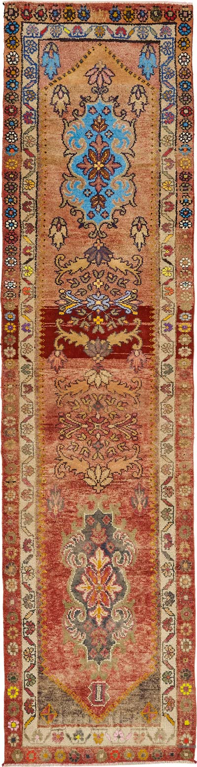 Vintage Tribal Runner Rug - 2' 8" x 10' 11" (32" x 131")