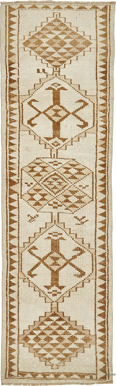 Vintage Tribal Runner Rug - 2' 11" x 9' 11" (35" x 119")