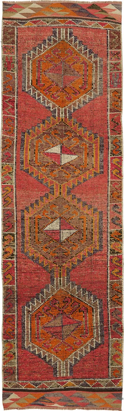 Vintage Tribal Runner Rug - 3' 1" x 10' 5" (37" x 125")