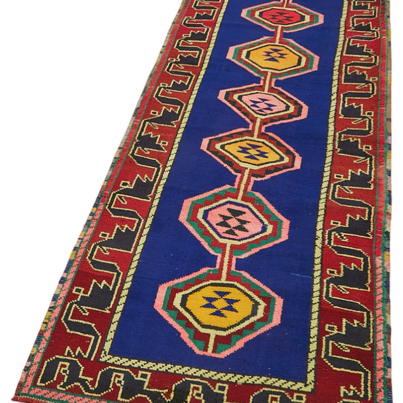 Vintage Tribal Runner Rug - 3' 1" x 10' 8" (37" x 128") - K0085163