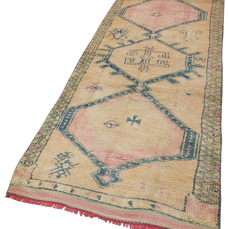 Vintage Tribal Runner Rug - 3' 3" x 9' 9" (39" x 117") - K0085181