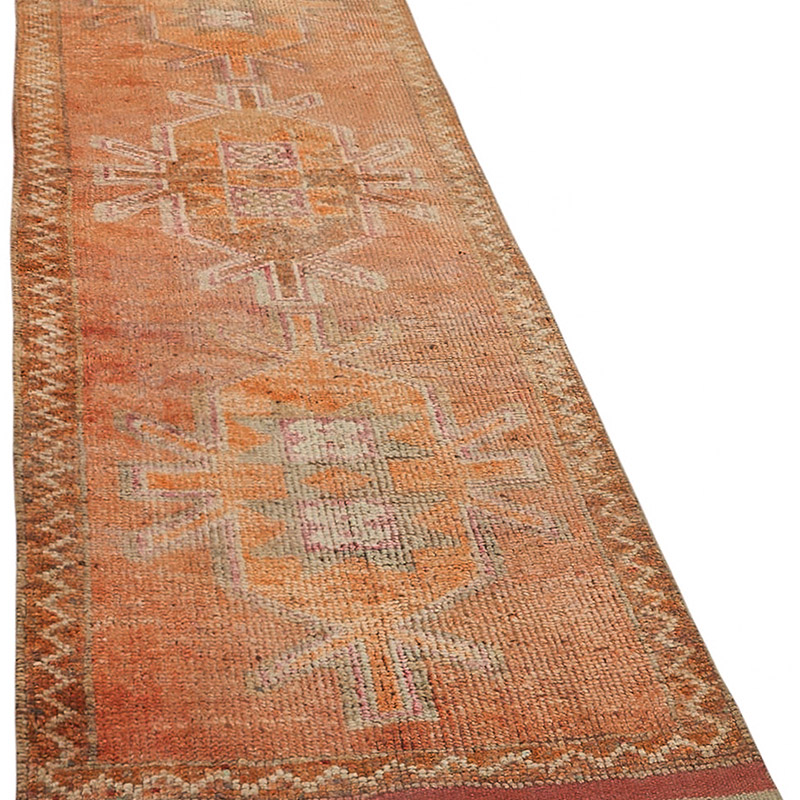 Vintage Tribal Runner Rug - 3' 2" x 10' 6" (38" x 126") - K0085183