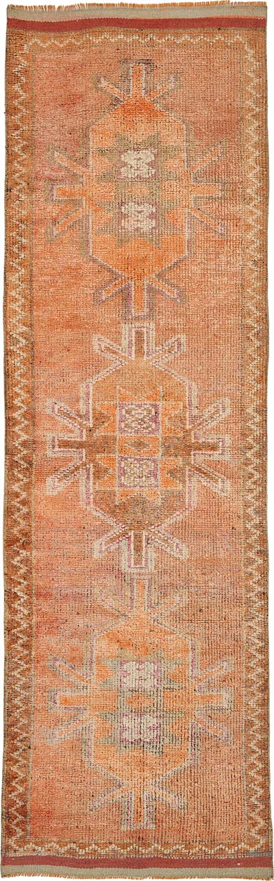 Vintage Tribal Runner Rug - 3' 2" x 10' 6" (38" x 126")