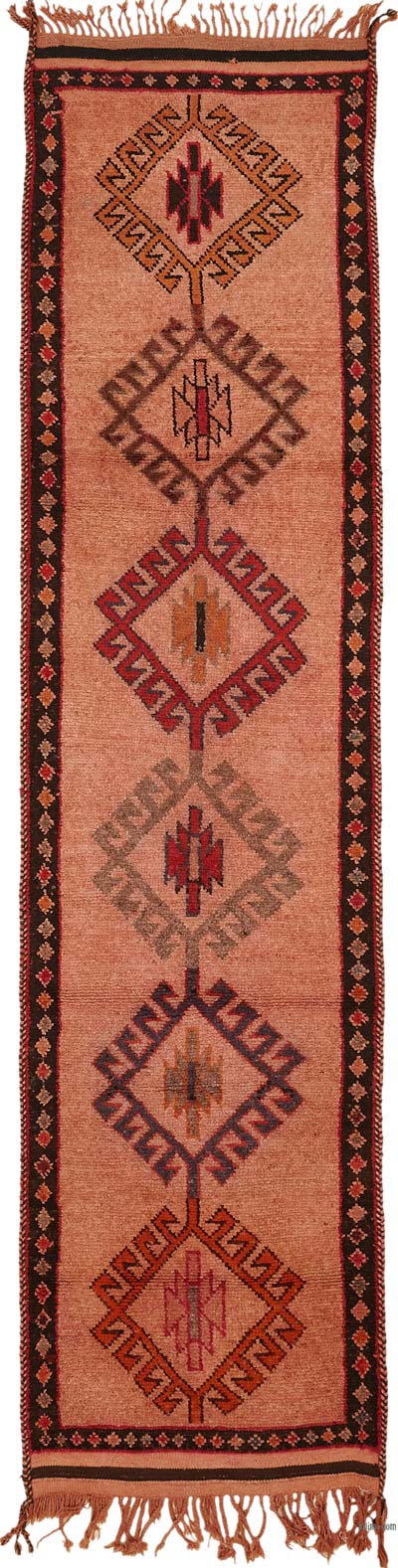 Vintage Tribal Runner Rug - 3' 1" x 13' 3" (37" x 159")