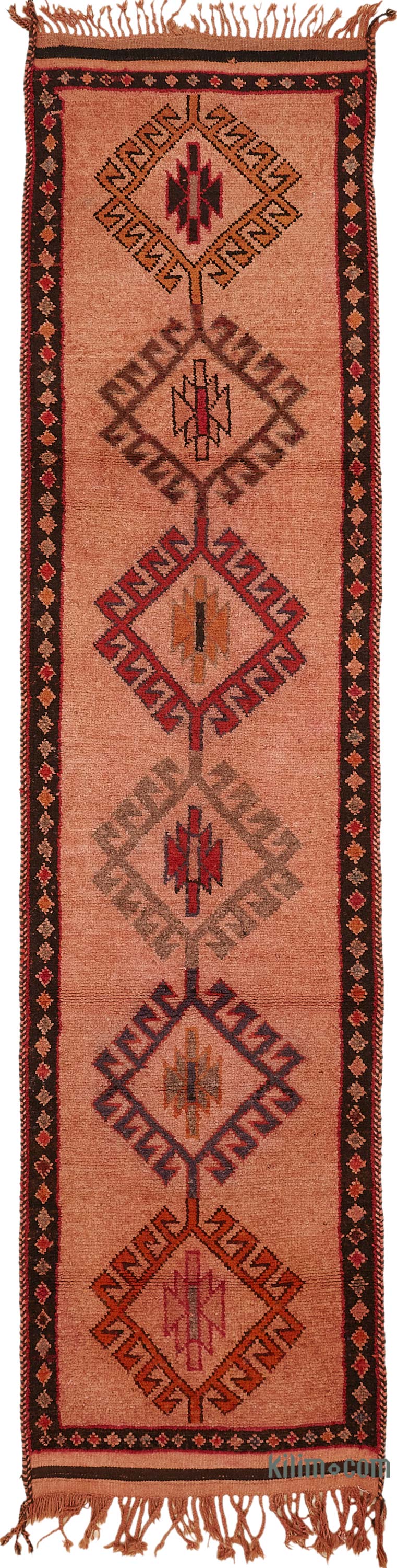 Vintage Tribal Runner Rug - 3' 1" x 13' 3" (37" x 159") - K0085185