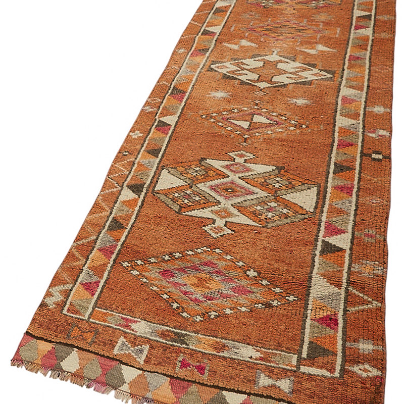 Vintage Tribal Runner Rug - 3' 1" x 11' 3" (37" x 135") - K0085186