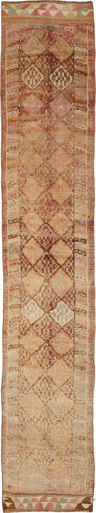 Vintage Tribal Runner Rug - 2' 7" x 15'  (31" x 180")