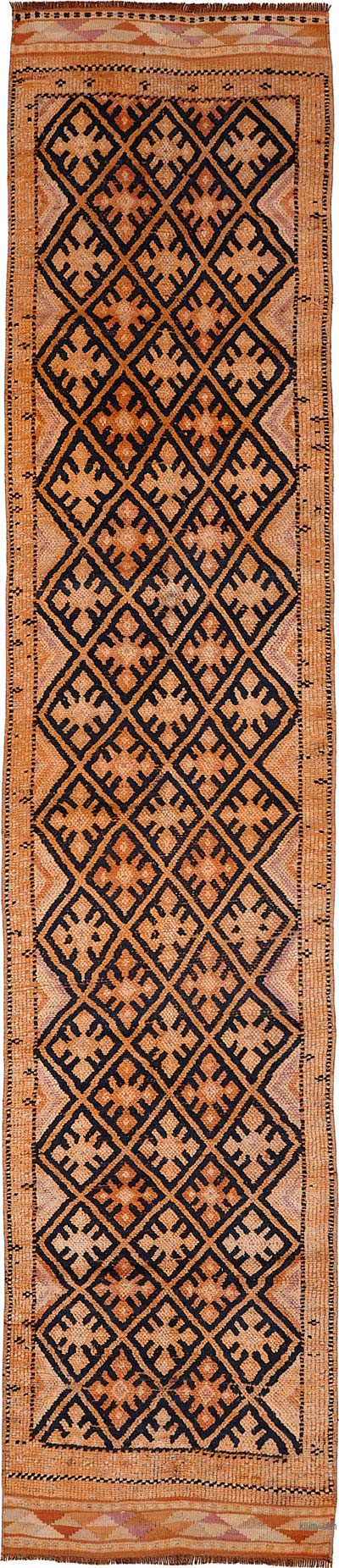 Vintage Tribal Runner Rug - 2' 9" x 13' 11" (33" x 167")
