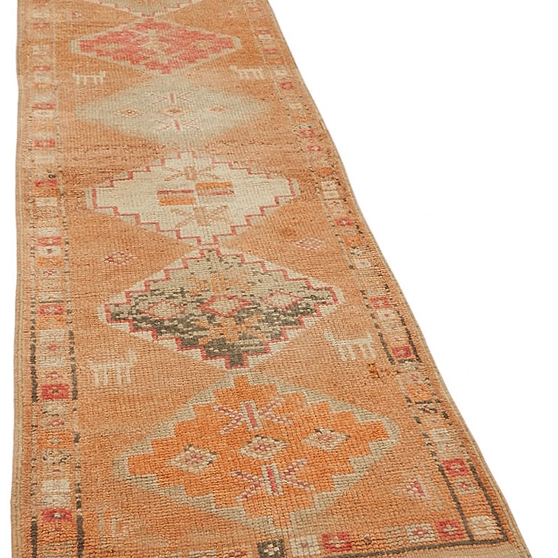 Vintage Tribal Runner Rug - 2' 7" x 11' 8" (31" x 140") - K0085202