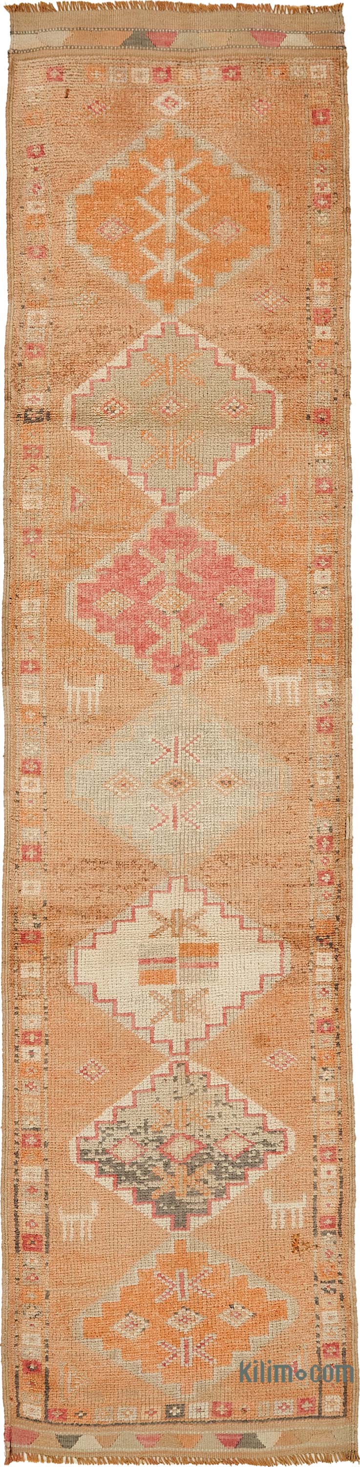 Vintage Tribal Runner Rug - 2' 7" x 11' 8" (31" x 140") - K0085202