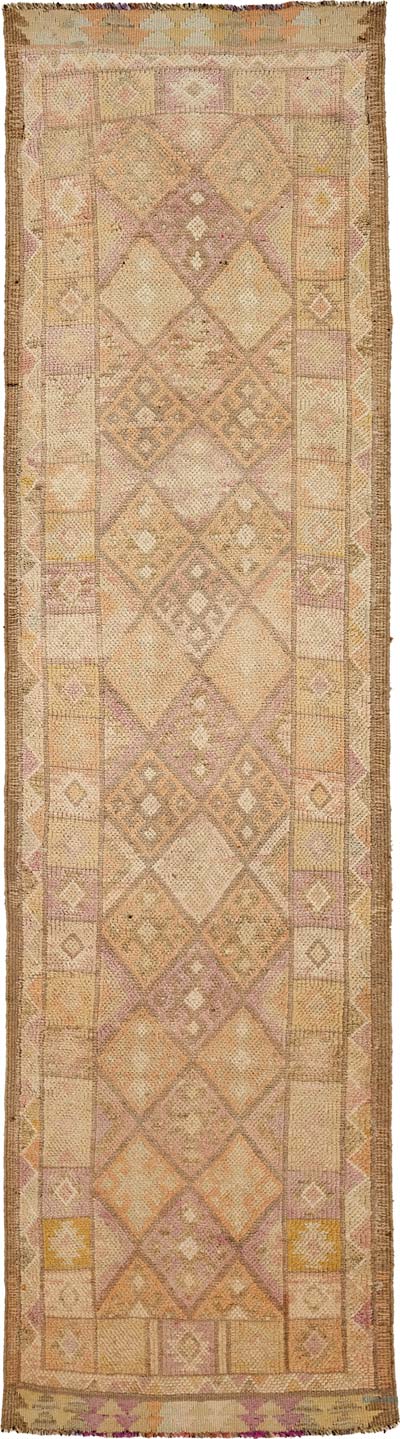Vintage Tribal Runner Rug - 2' 11" x 11' 1" (35" x 133")