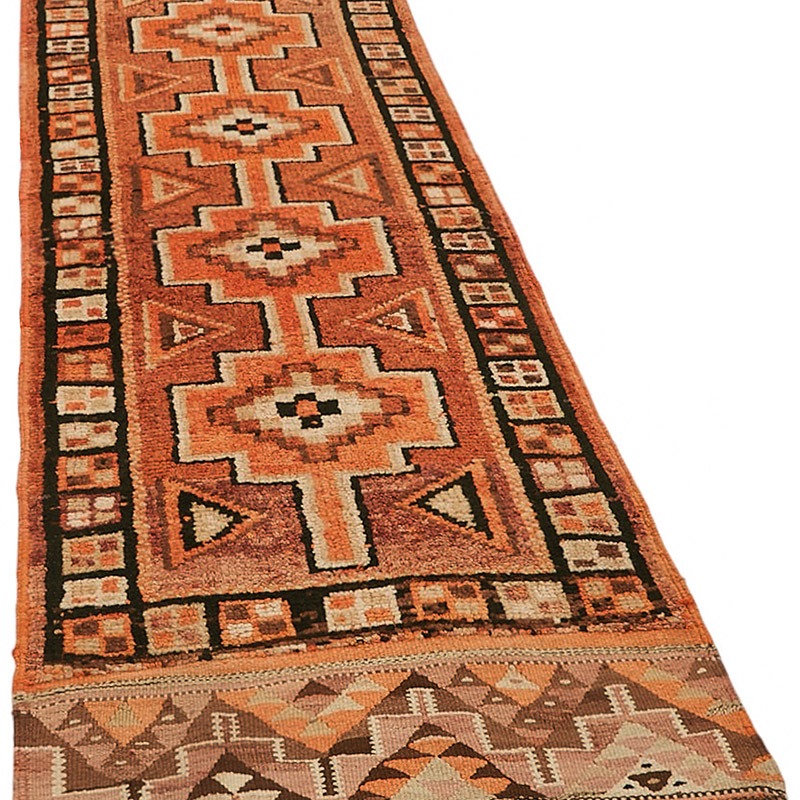 Alfombra Vintage de pasillo - 92 cm x 296 cm - K0085205