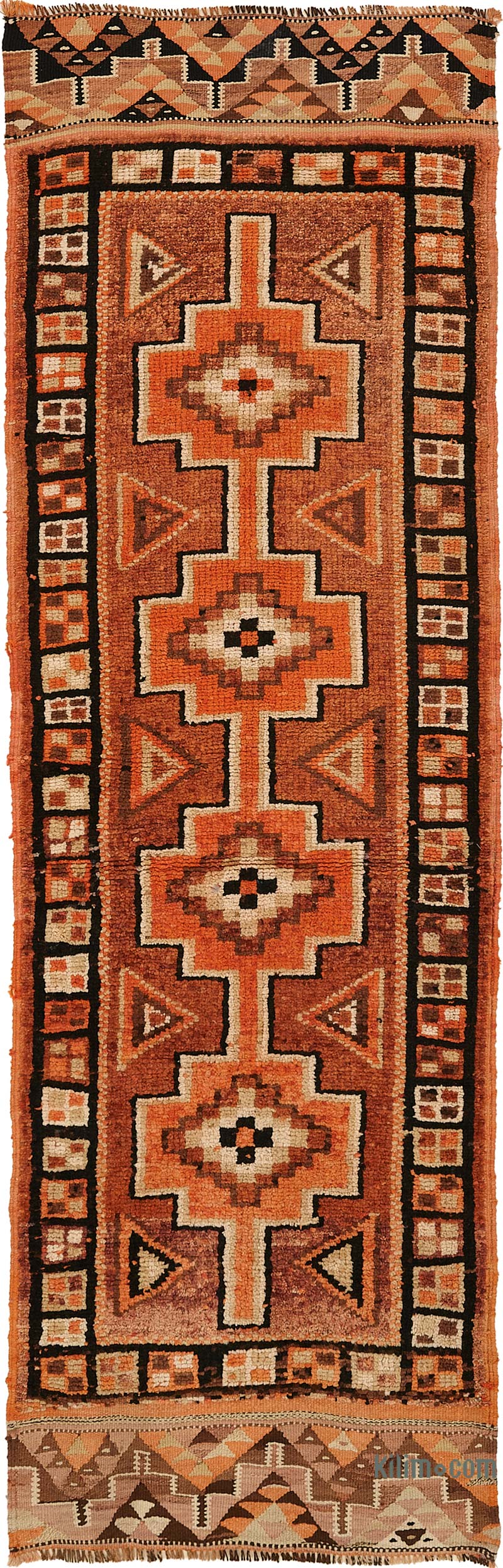 Alfombra Vintage de pasillo - 92 cm x 296 cm - K0085205