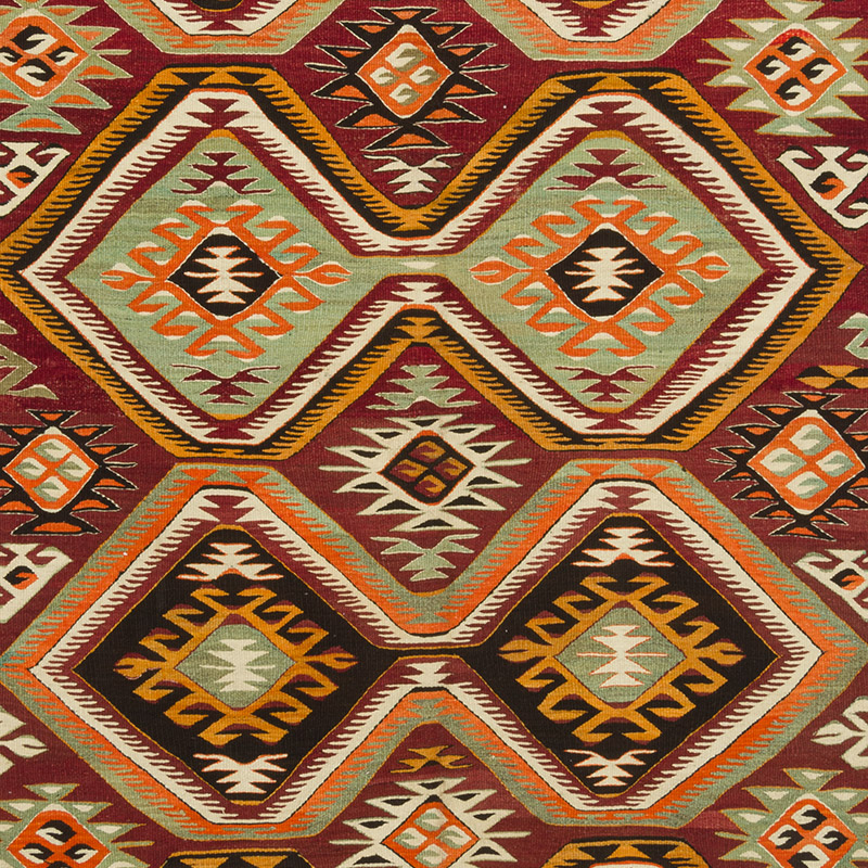Vintage Mut Kilim Rug - 6'  x 9' 1" (72" x 109") - K0085207