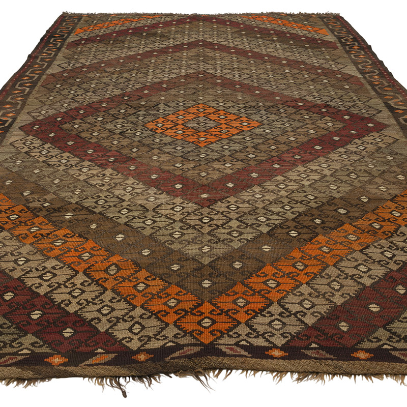 Alfombra Vintage Bayburt Kilim - 198 cm x 347 cm - K0085215