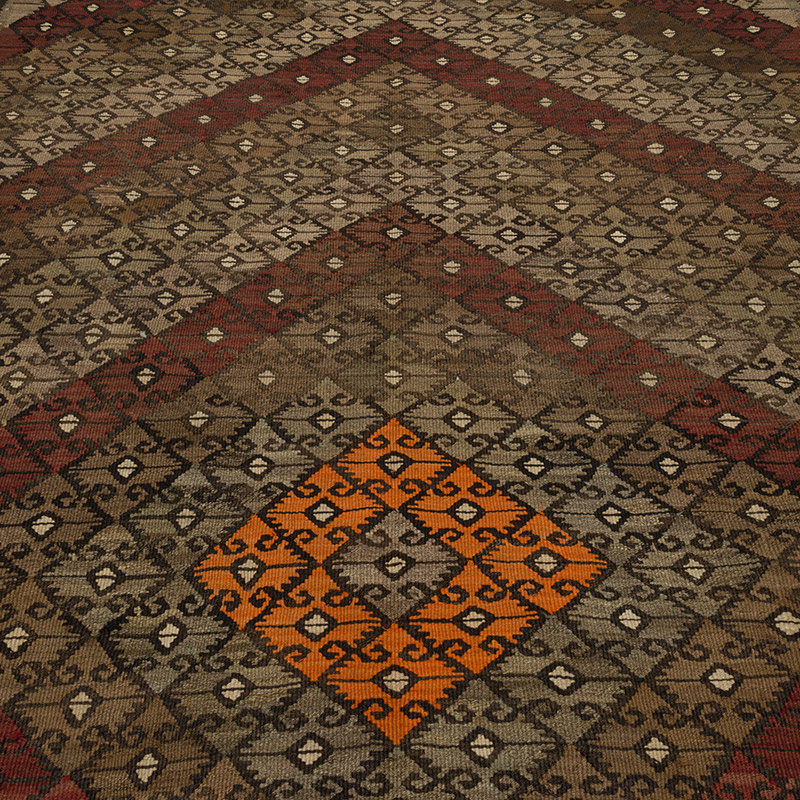 Alfombra Vintage Bayburt Kilim - 198 cm x 347 cm - K0085215
