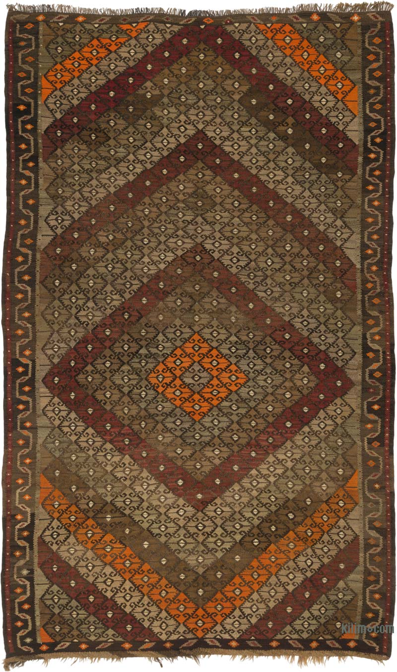 Alfombra Vintage Bayburt Kilim - 198 cm x 347 cm - K0085215