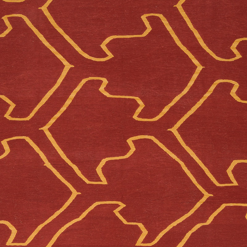 New Handwoven Turkish Kilim Rug - 8' 1" x 9' 9" (97" x 117") - K0085217