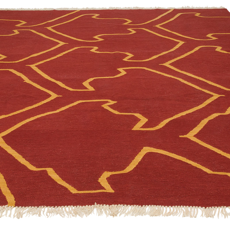 New Handwoven Turkish Kilim Rug - 8' 1" x 9' 9" (97" x 117") - K0085217