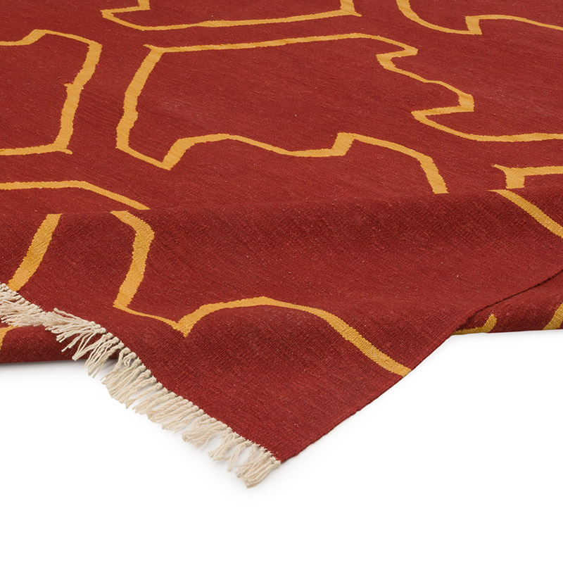 New Handwoven Turkish Kilim Rug - 8' 1" x 9' 9" (97" x 117") - K0085217