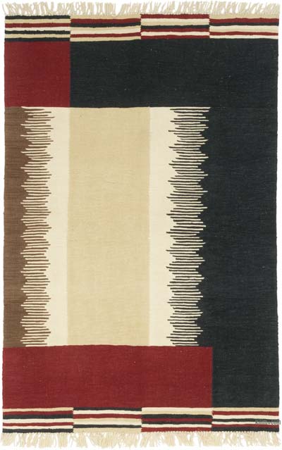 Yeni Kök Boya El Dokuma Kilim - 123 cm x 188 cm