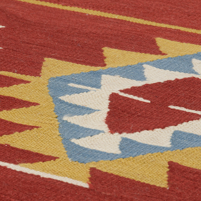 New Handwoven Turkish Kilim Rug - 5' 11" x 8' 4" (71" x 100") - K0085220